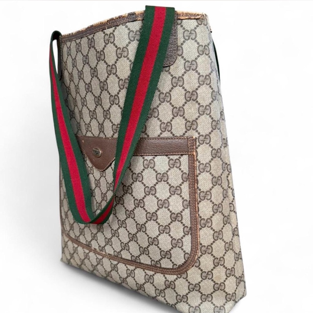 Gucci GG Supreme Sherry Line Monogram Tote - Picture 3 of 16